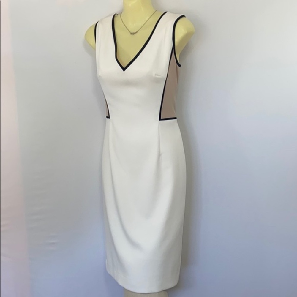 White House Black Market Colorblock Dress Euc 4